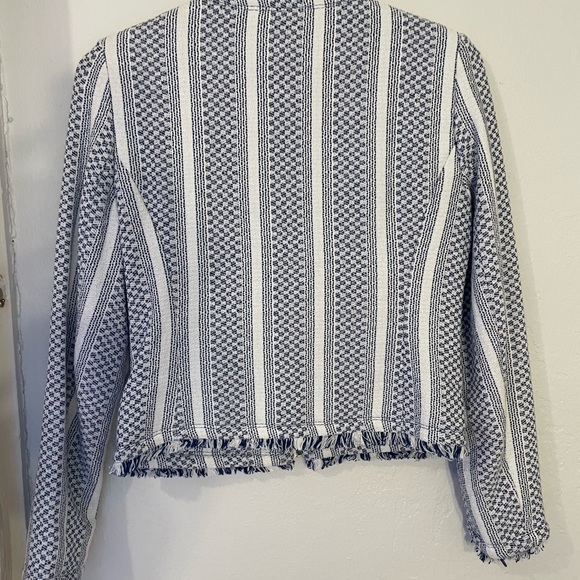 Adrienne Vittadini zip front blazer jacket - Picture 2 of 7